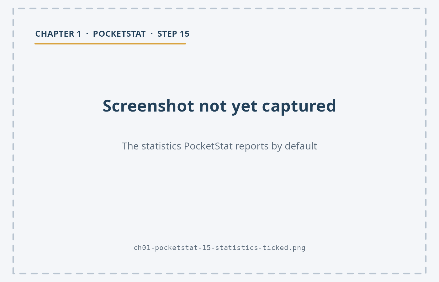 The PocketStat options panel for Descriptive statistics, showing which summaries it will report.